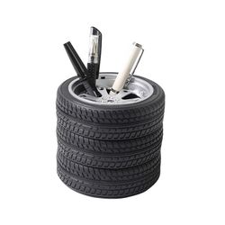 Tire-Shaped Pen Holder Storage