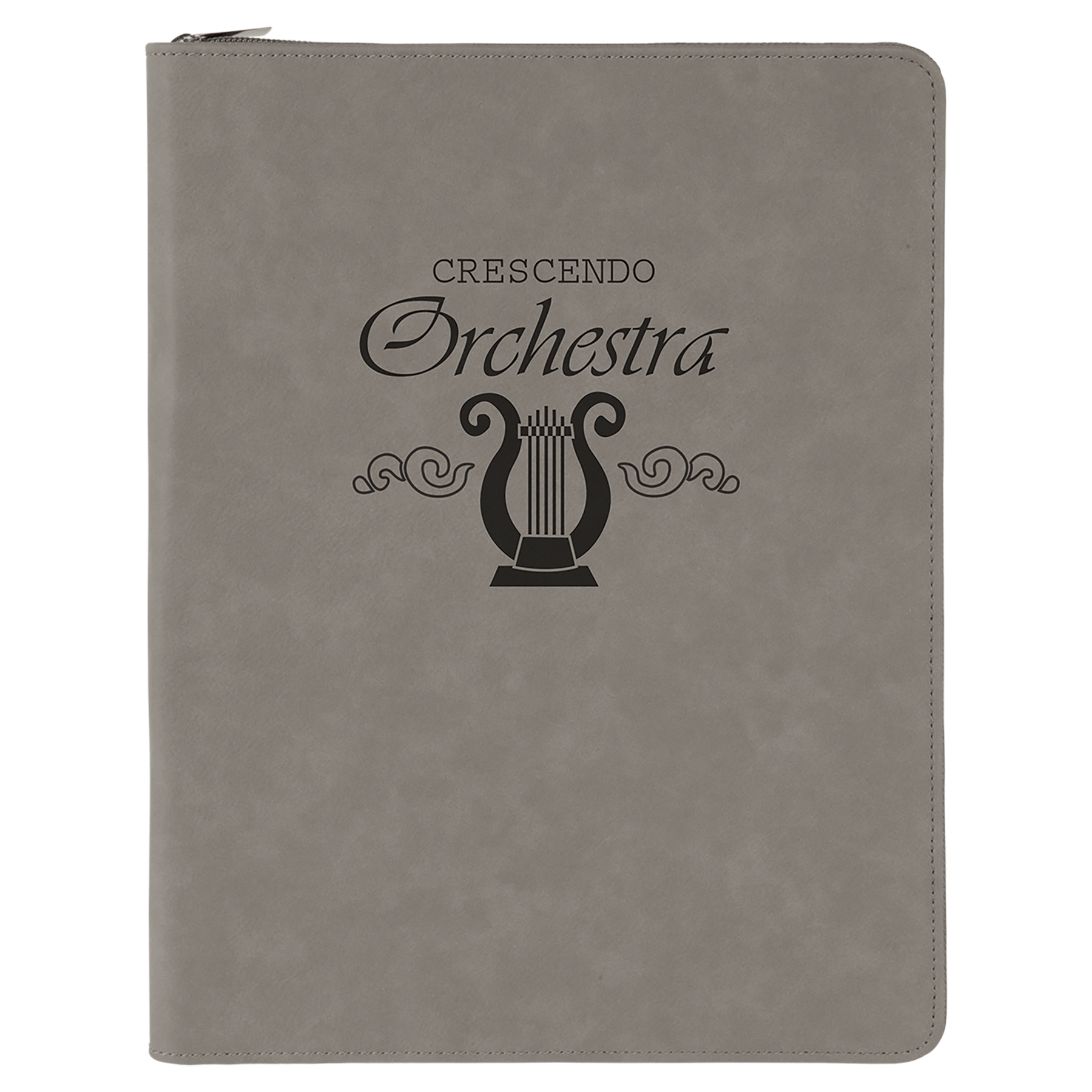 Laser Engraved Leatherette Legal Padfolio with Zipper and Notebook (9.5" x 12") 31