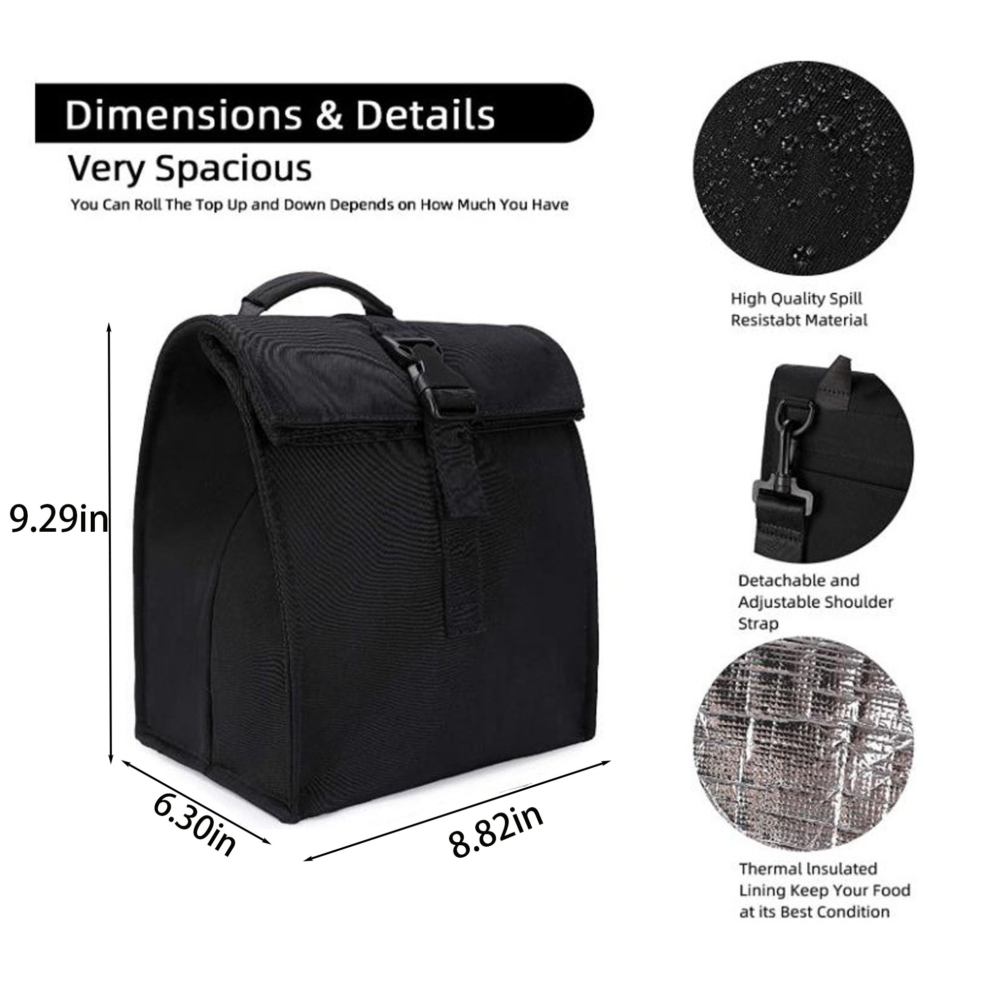 Portable Foldable Lunch Bag 7