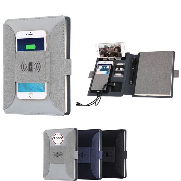8000mAh Business Padfolio With Wireless Charge and USB