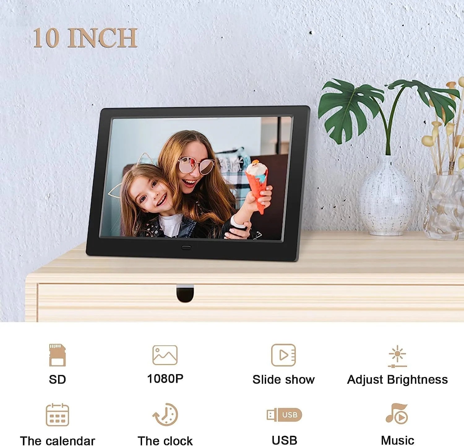 10.1 Inch USB Digital Picture Frame with Remote 22