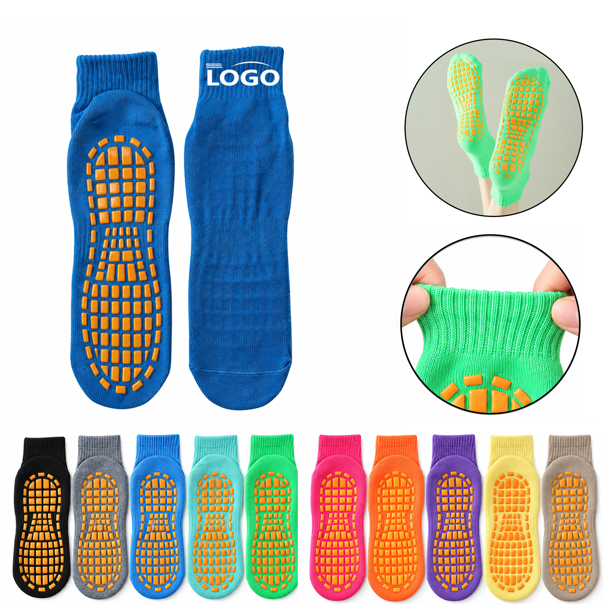 Custom Indoor Traction Ankle Socks For Studio Training 2