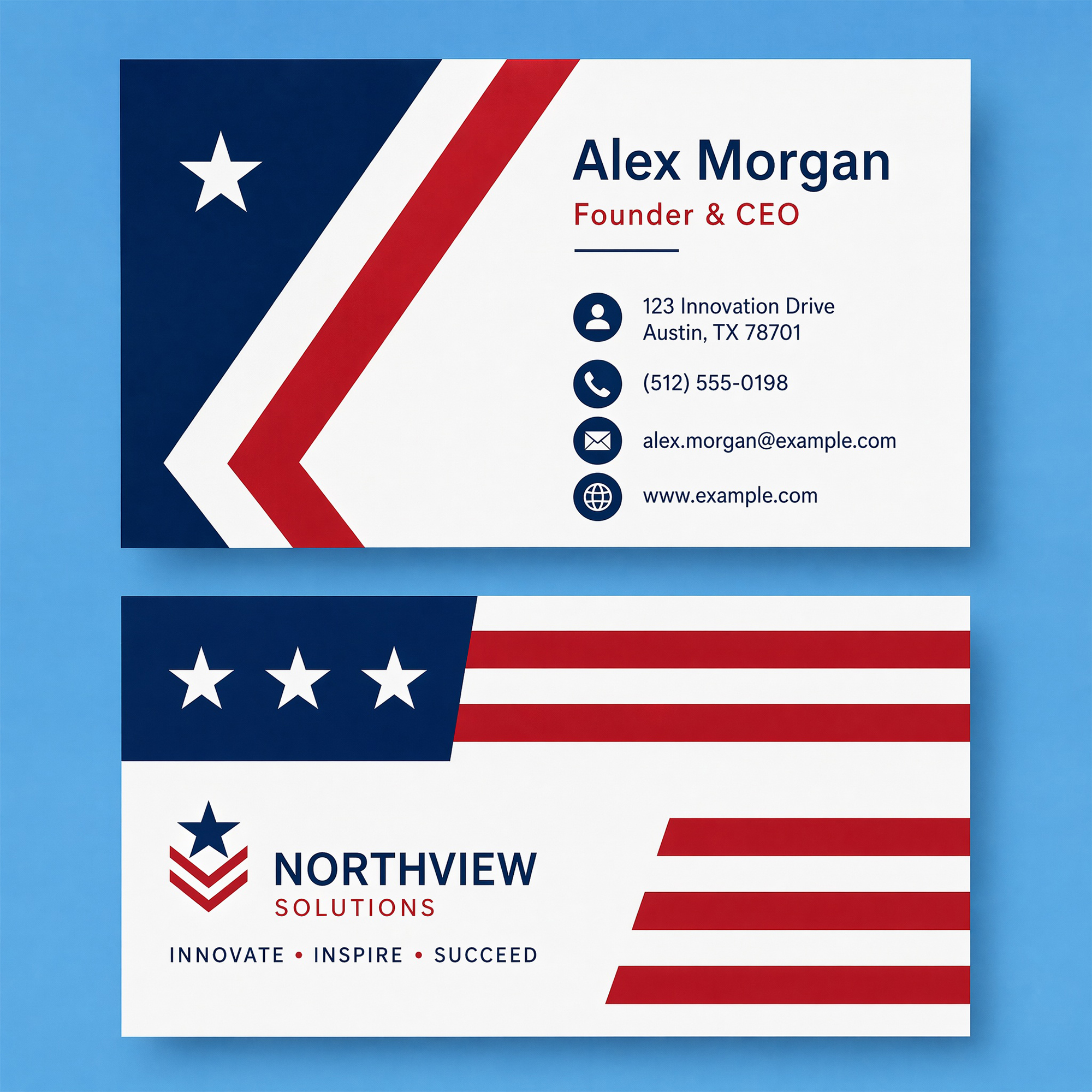 3.54" Event Business Cards