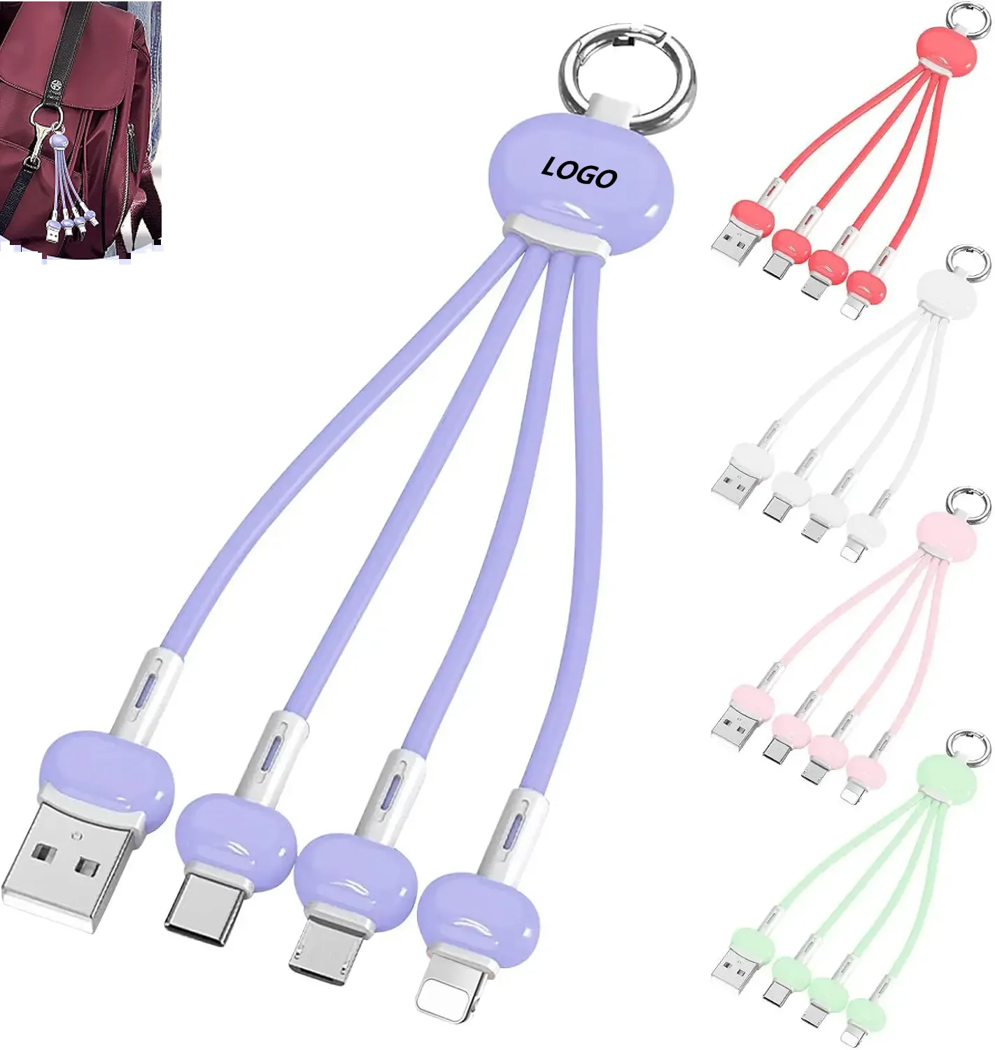 Portable Fast Multi 3 in 1 Charging Cable