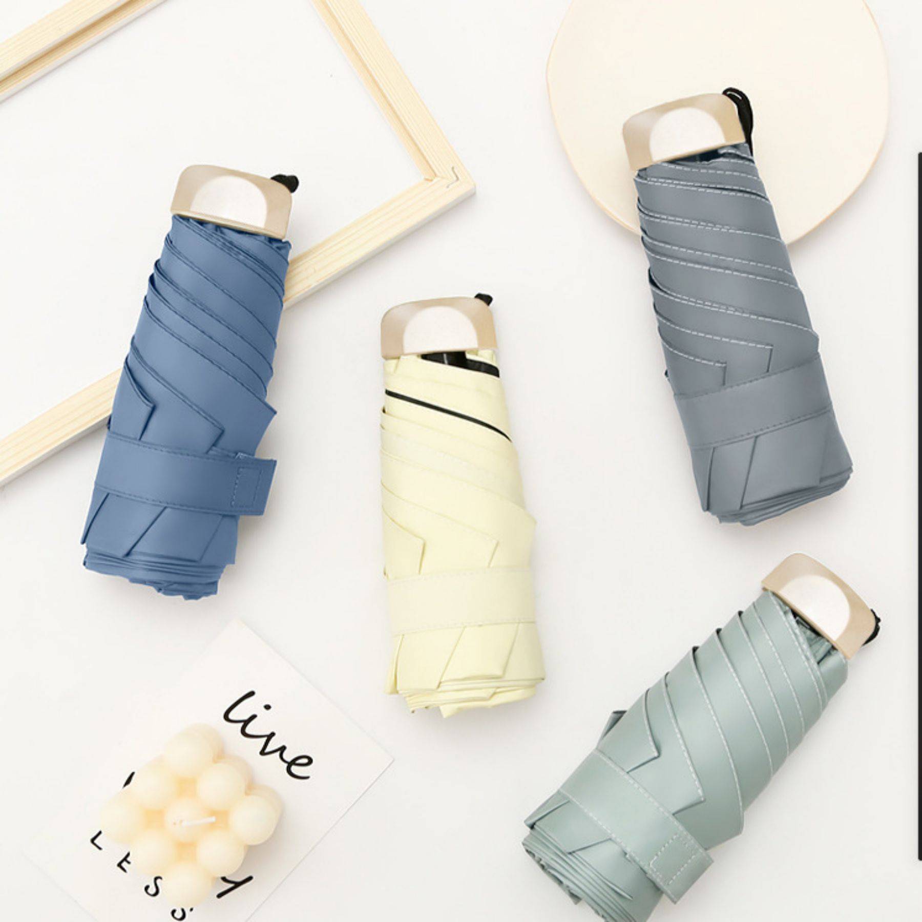 Ultralight mini sunscreen folding umbrella