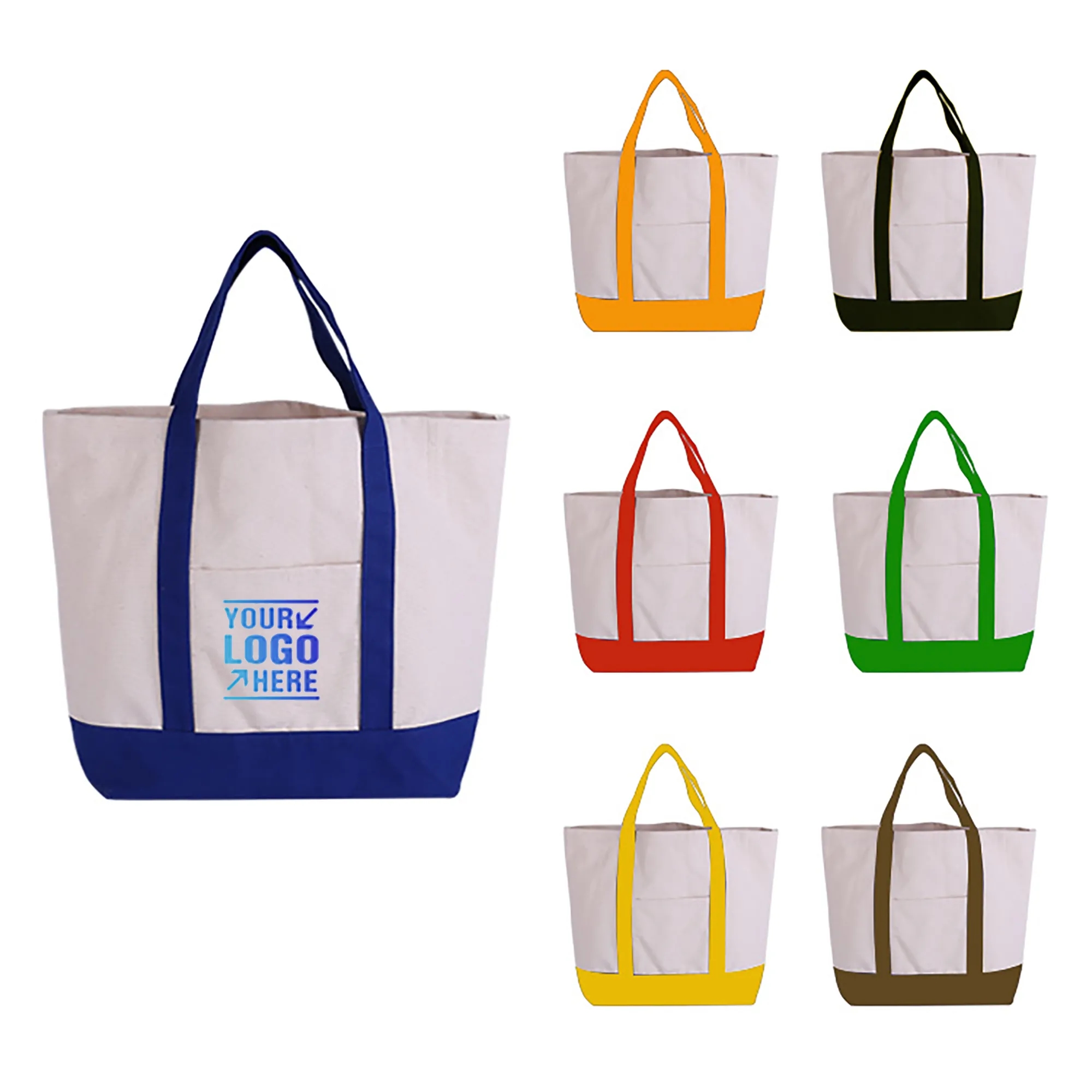 Heavy Duty Canvas Grocery Tote Bag MOQ 100PCS, custom tote bag with logo imprint 6