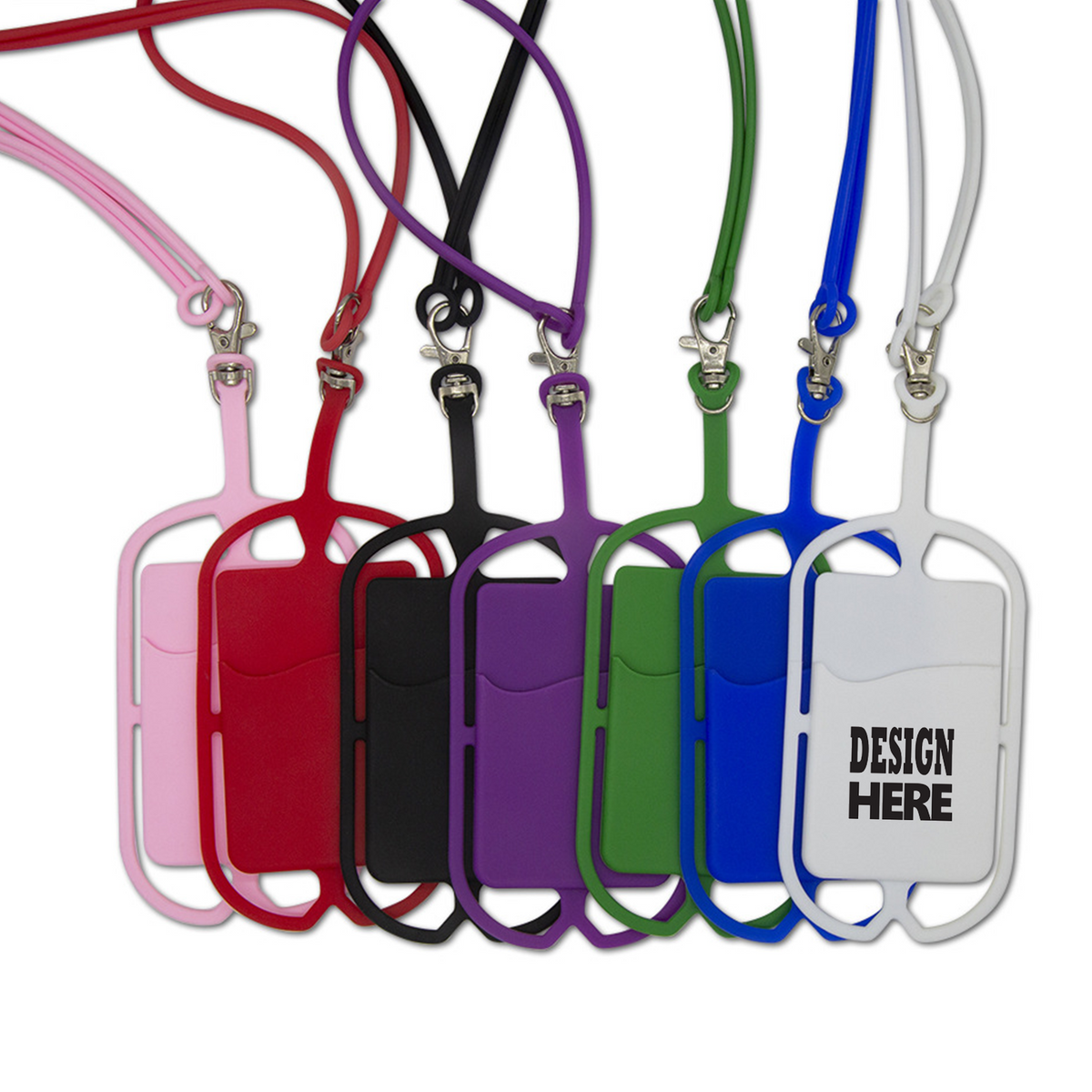 Silicone Lanyard Phone Card Case 2