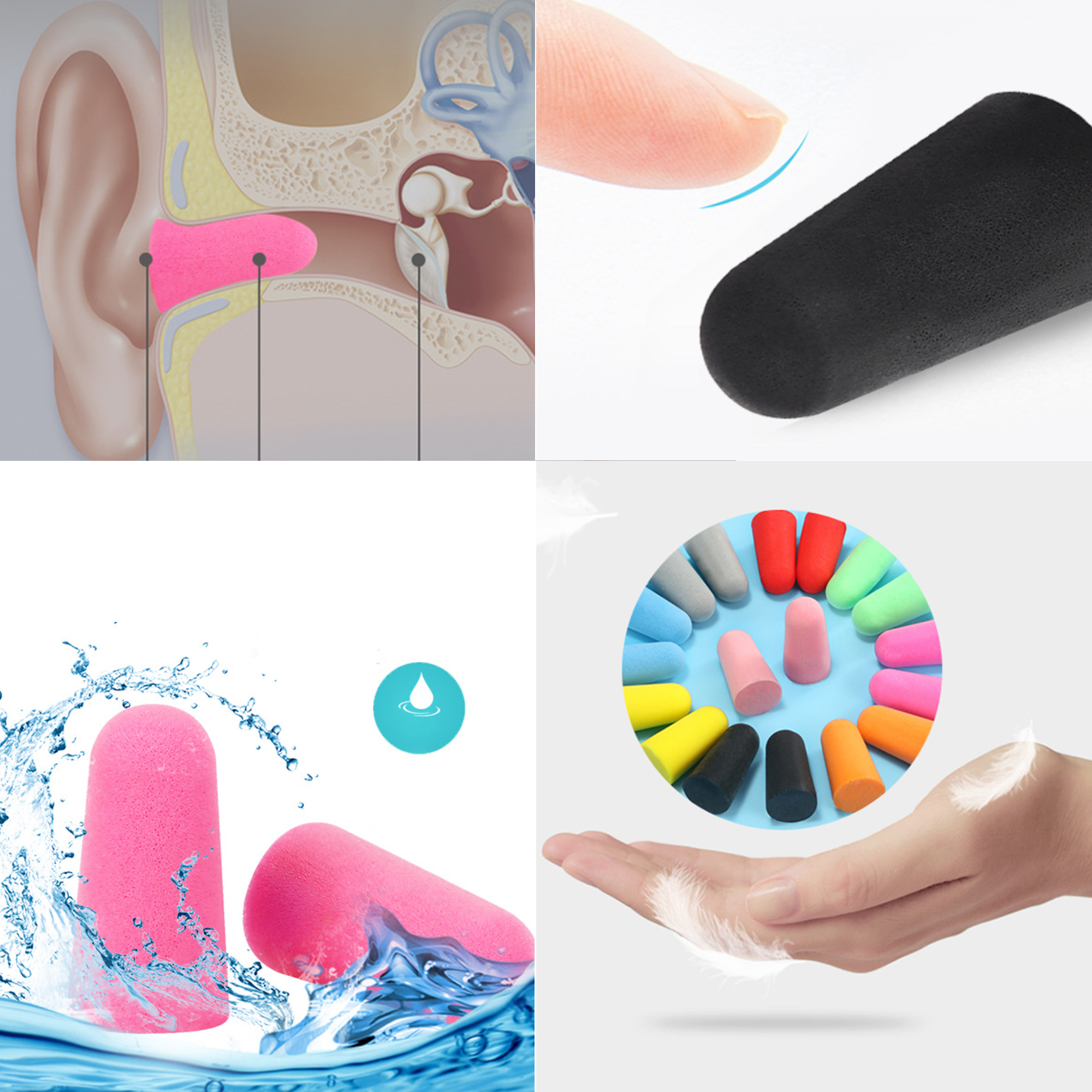 Soft Foam Earplugs In Reusable Case 8