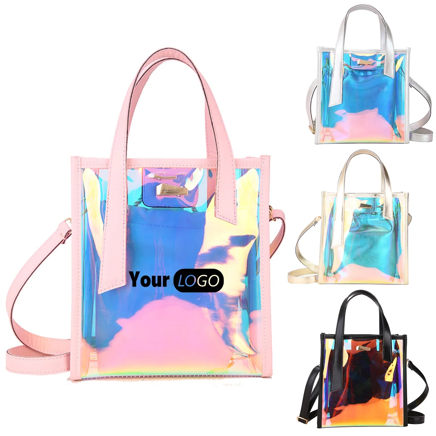 Holographic Rainbow Iridescent Handbag for Sports 4