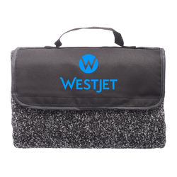 Wagon Train Roll-Up Picnic Blanket (2 Color Imprint)