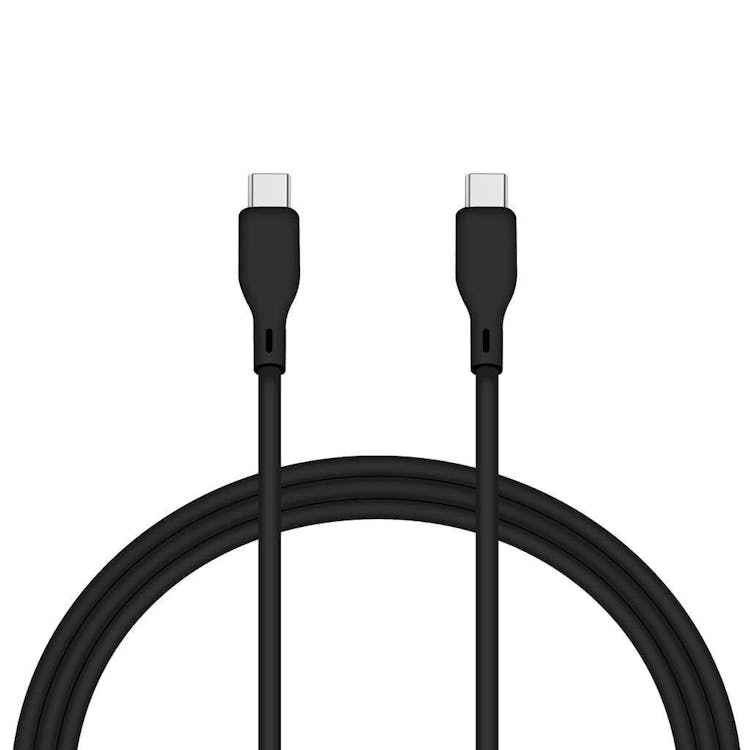 USB-C To USB-C Silicone Cables - 4' Black 3