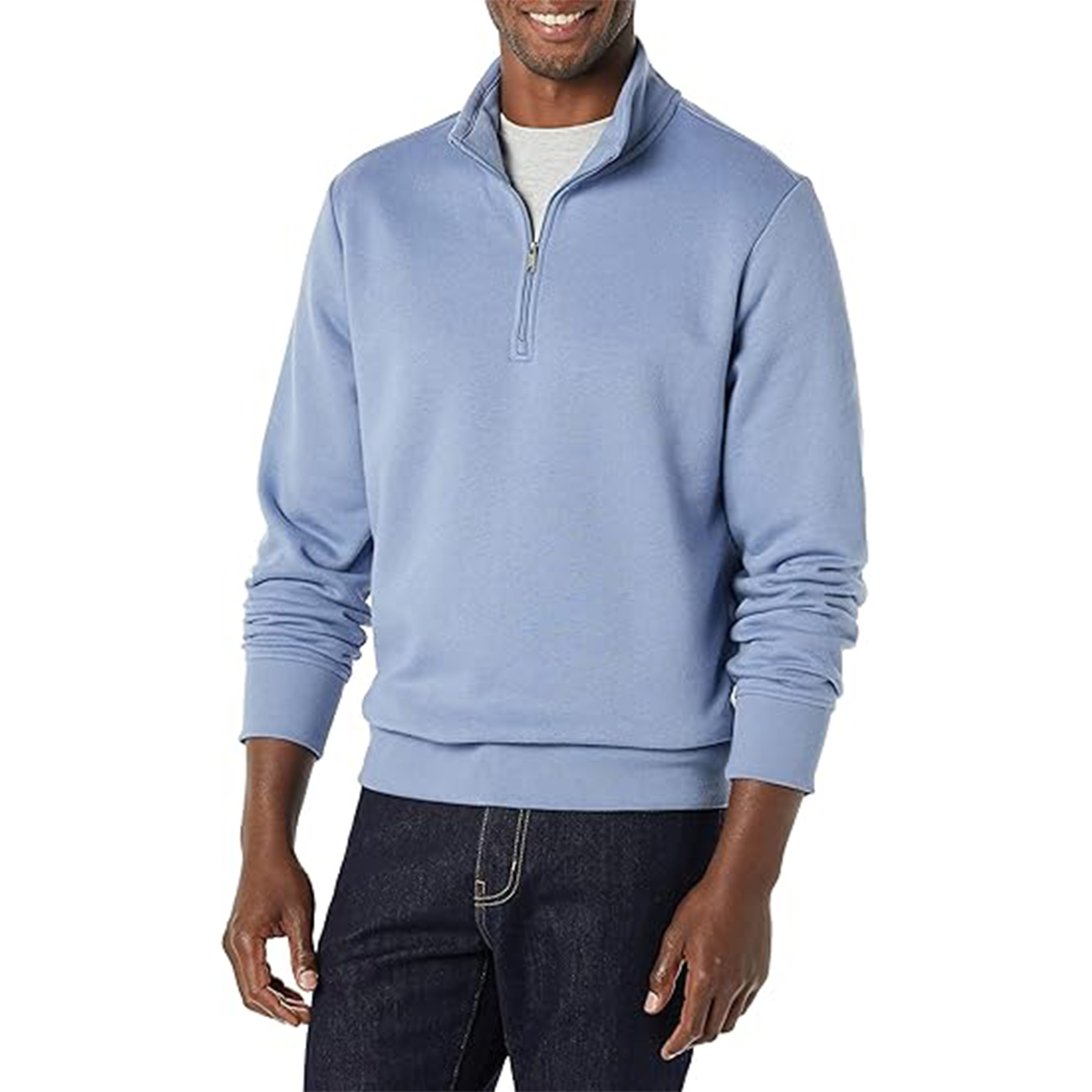 Men Quarter Zip Pullover Sweatshirt, custom hoodie or sweatshirt with logo imprint 35