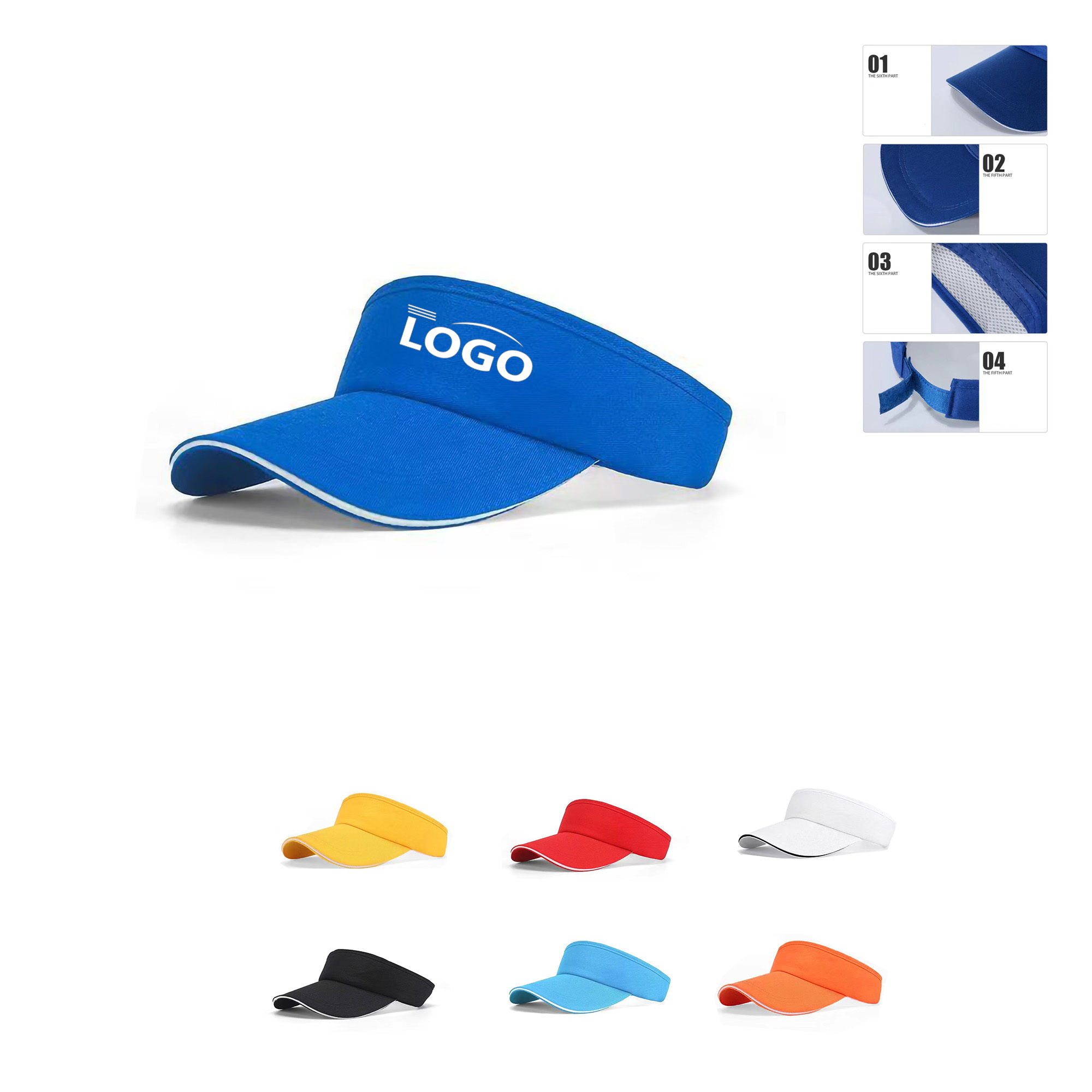 Sports Performance Athletic Sun Visor Hat