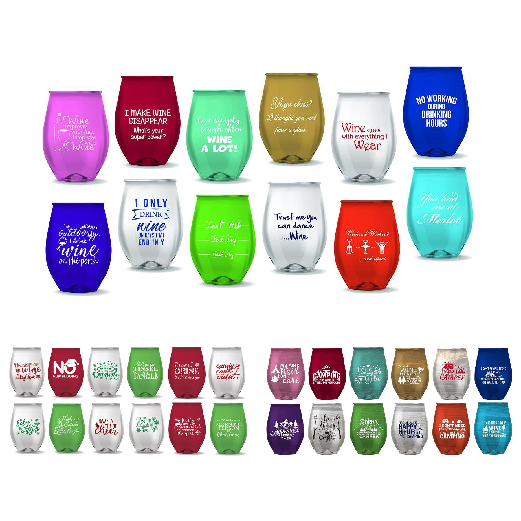 Stemless Wine Glasses 5