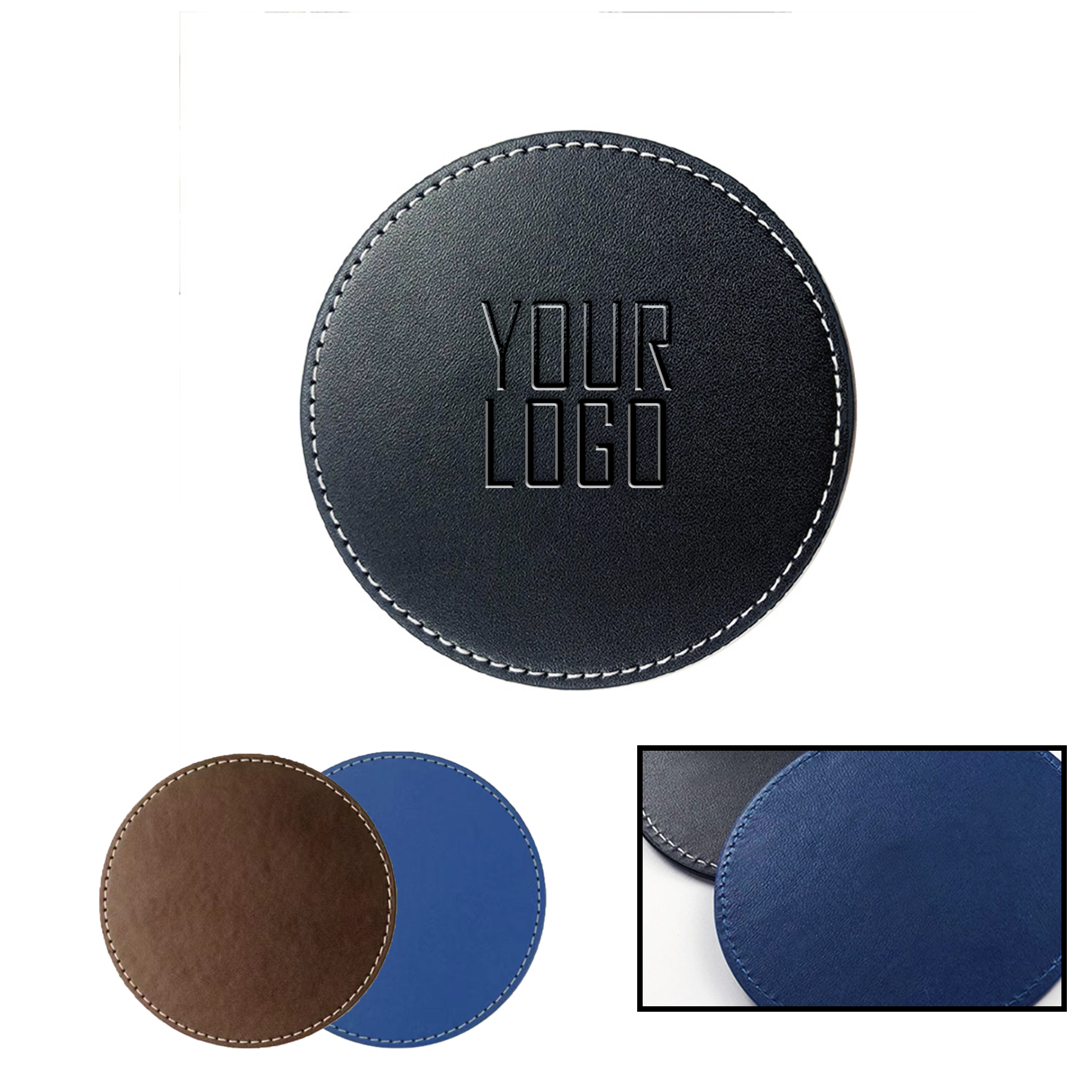 MOQ 20 PCS Custom Logo Coasters