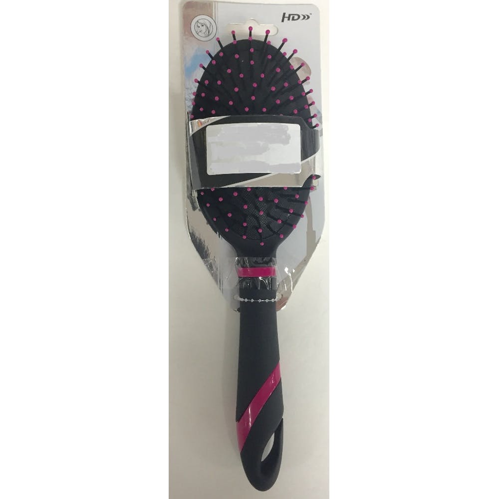 Oval Hairbrushes - Black Plastic 3