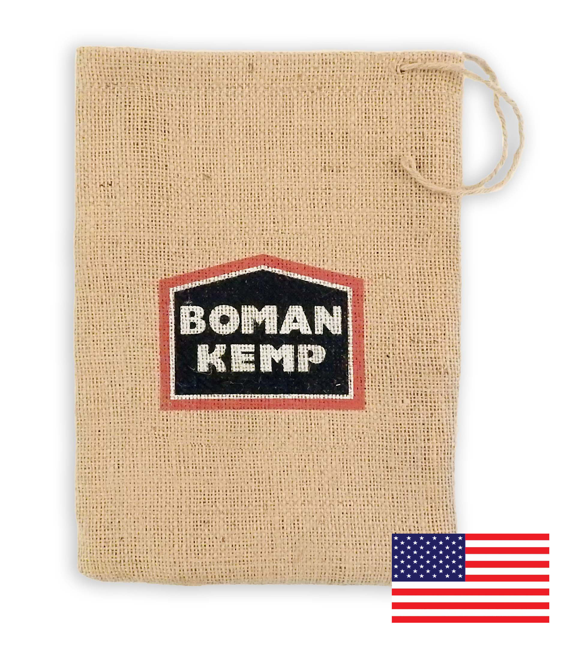 Trapper Bag Jute/Burlap Drawstring Bag 9X12"