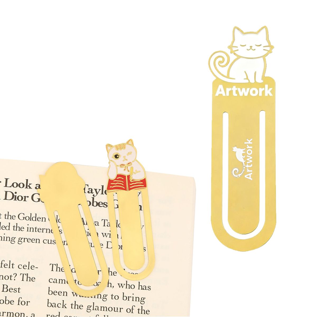 Brass Baked Paint Souvenir Bookmark
