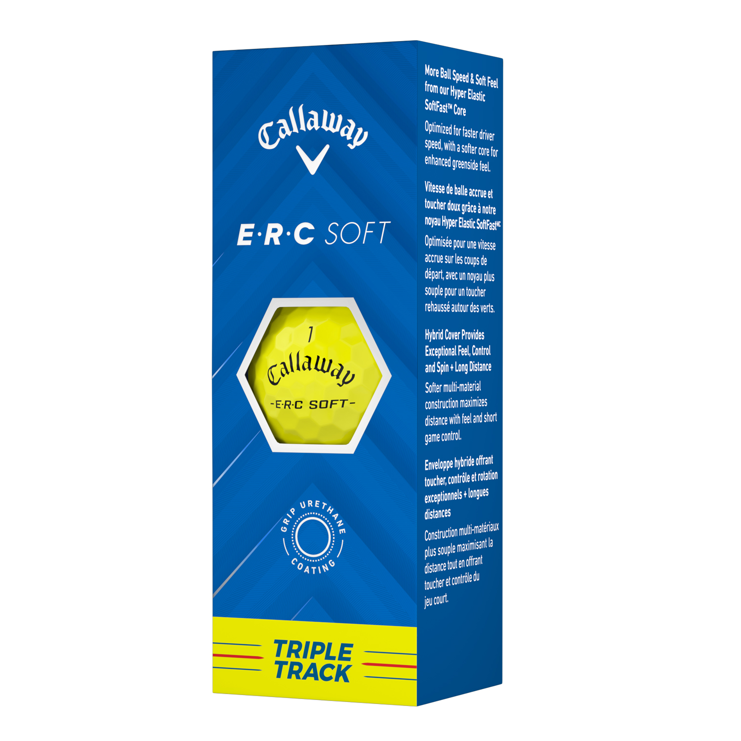 Callaway ERC Soft Triple Track Yellow Golf Balls 9