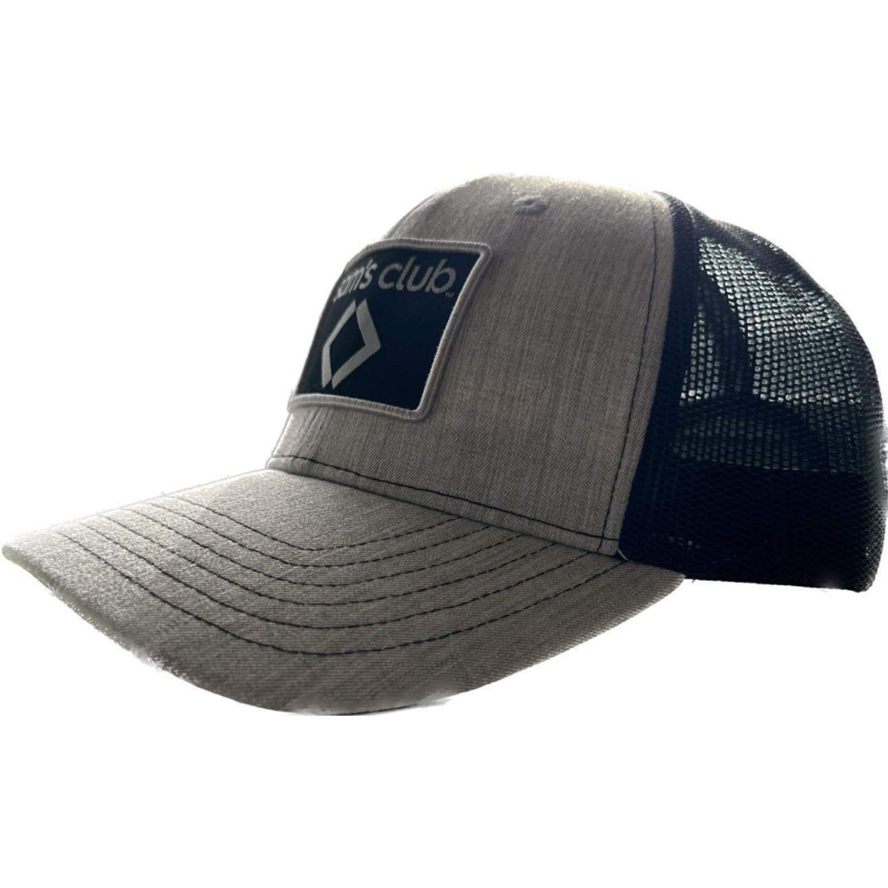 6-Panel Structured Cap Heathered & Mesh Fabric With Snapback