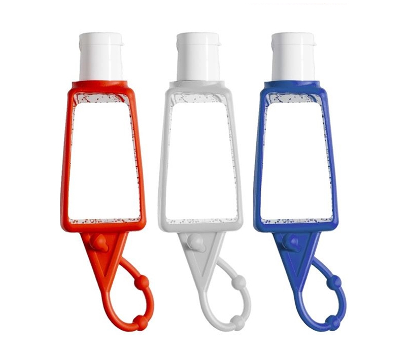 Hand Sanitizer Gel with Silicone Holder, 1 oz. - Blank