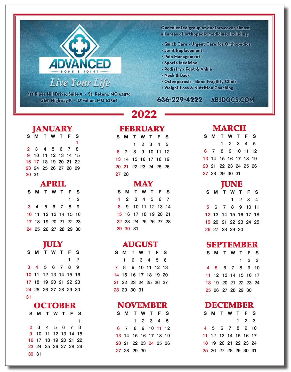 Repositionable Refrigerator Calendar (Personalized Photo) - not magnetic calendar