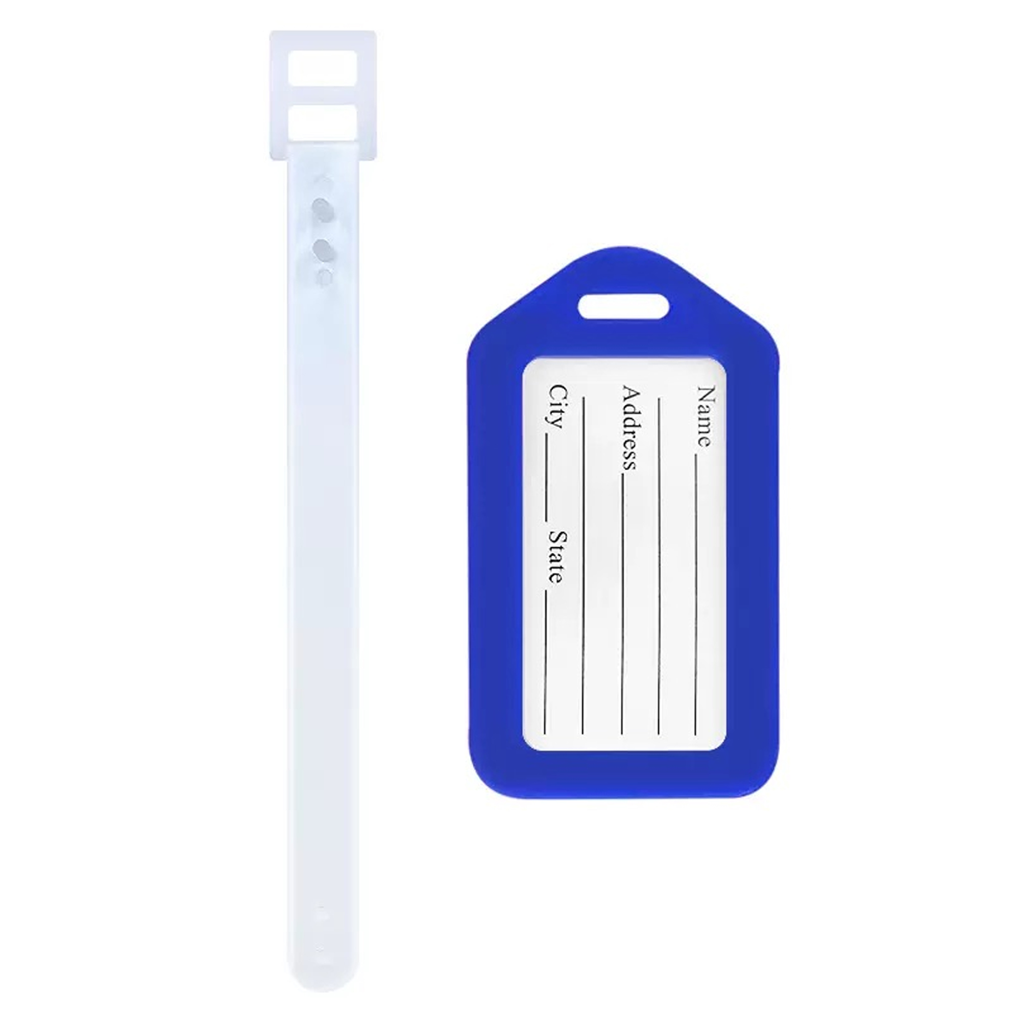 Plastic Luggage Tag with ID Card MOQ 20 14