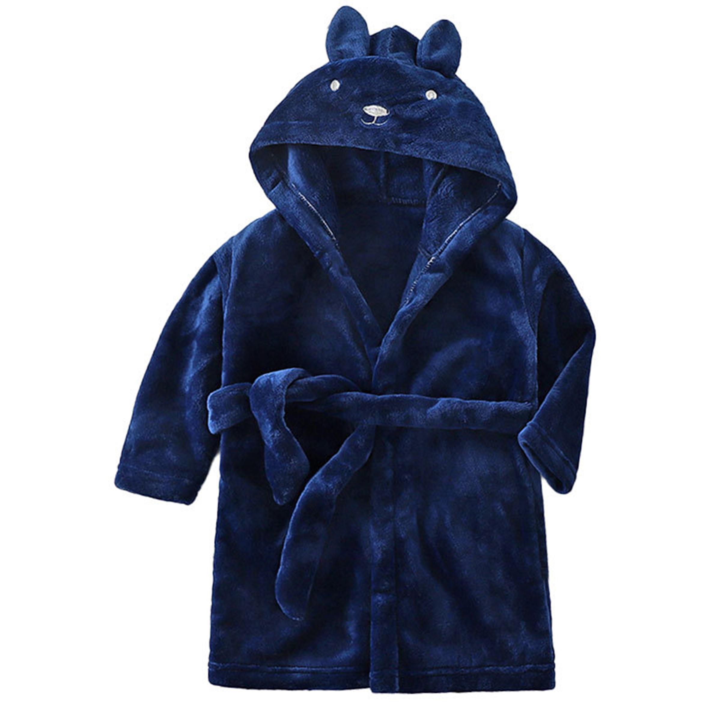 Flannel Children's Bathrobe with Fun Animal Designs 11