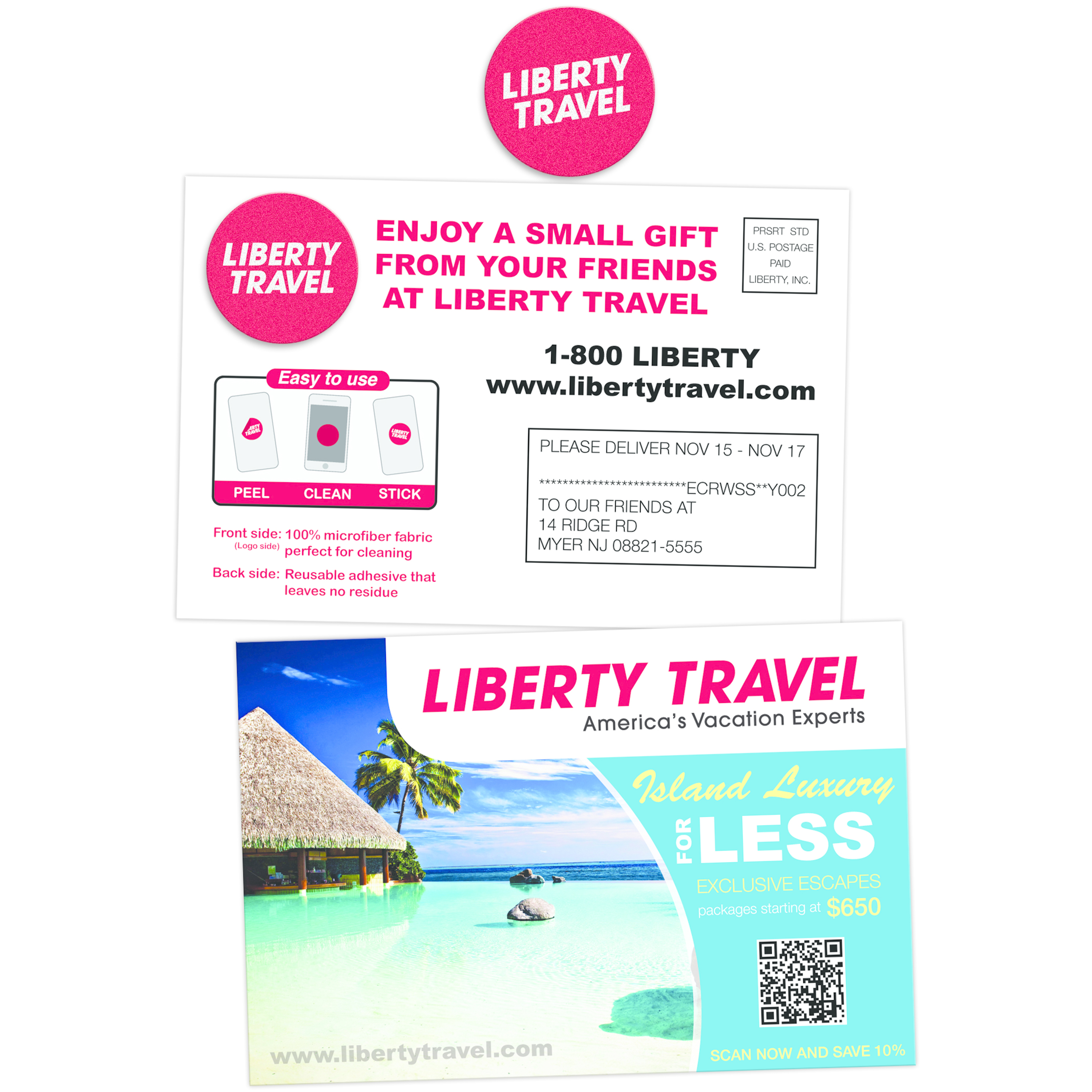 4"x6" DigiTek 1.125 Square Inch Micro-Fiber Decal w/Card