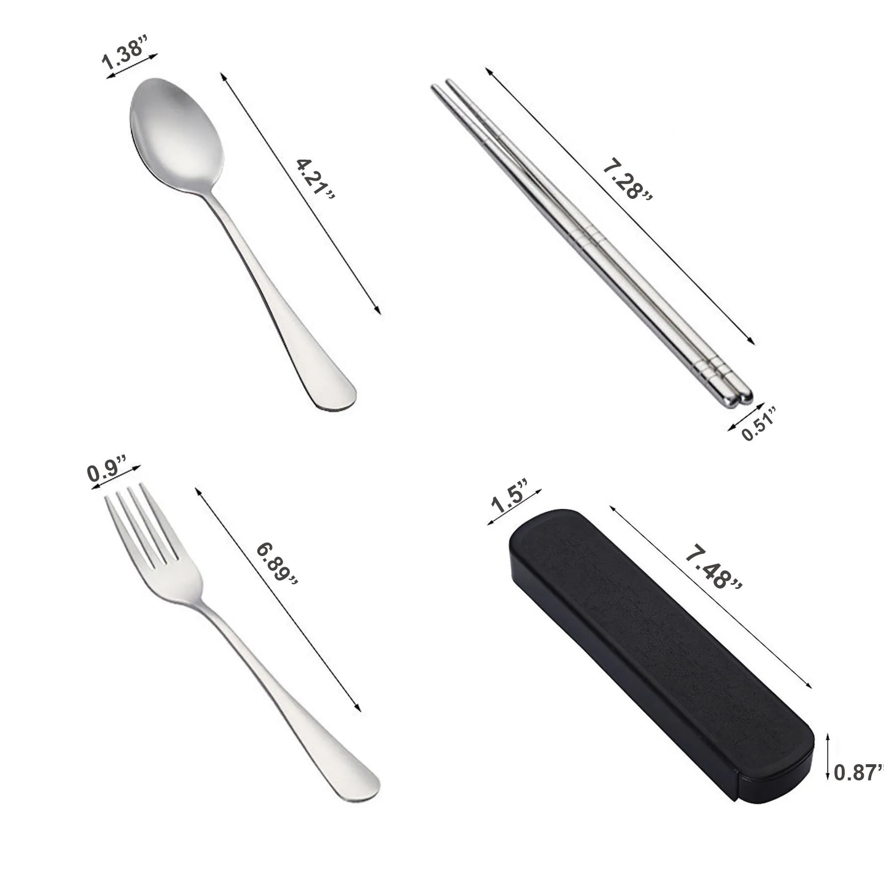 Portable Stainless Steel Flatware Set 18