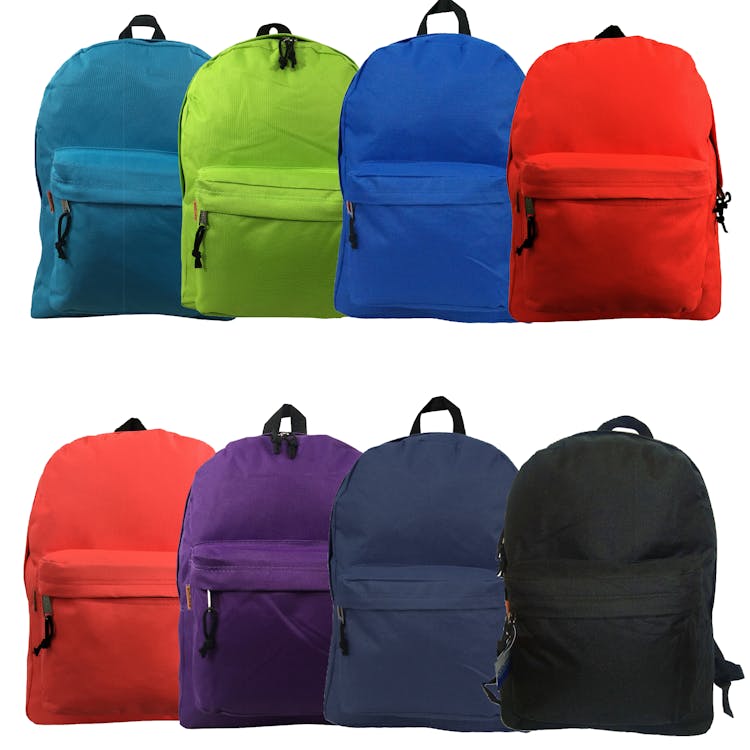 16" Basic Backpacks - 8 Assorted Colors 3