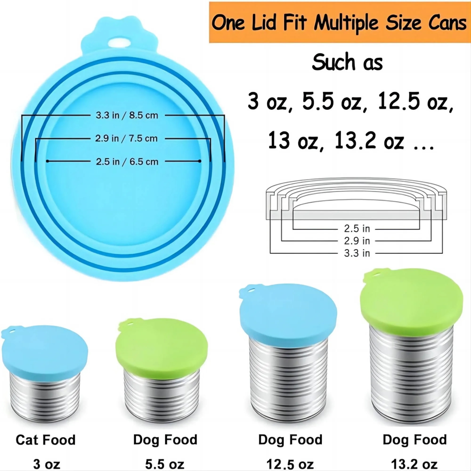 Reusable Silicone Cover Pet Food Can Lid 9