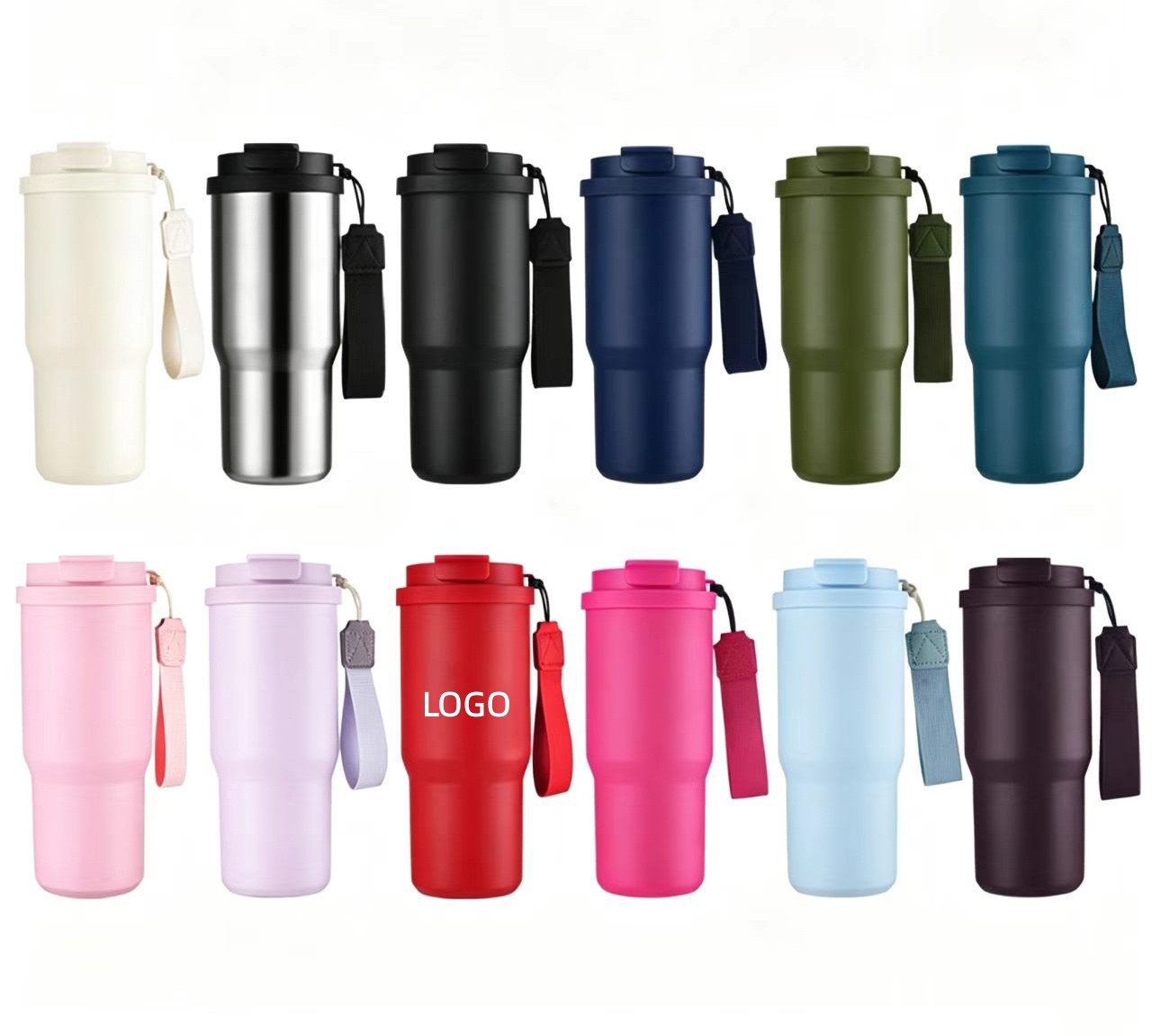 25oz Leakproof Insulated Coffee Cup&Mug& Car Tumbler With Hand Strap For Travel&Outdoor& Daily Use
