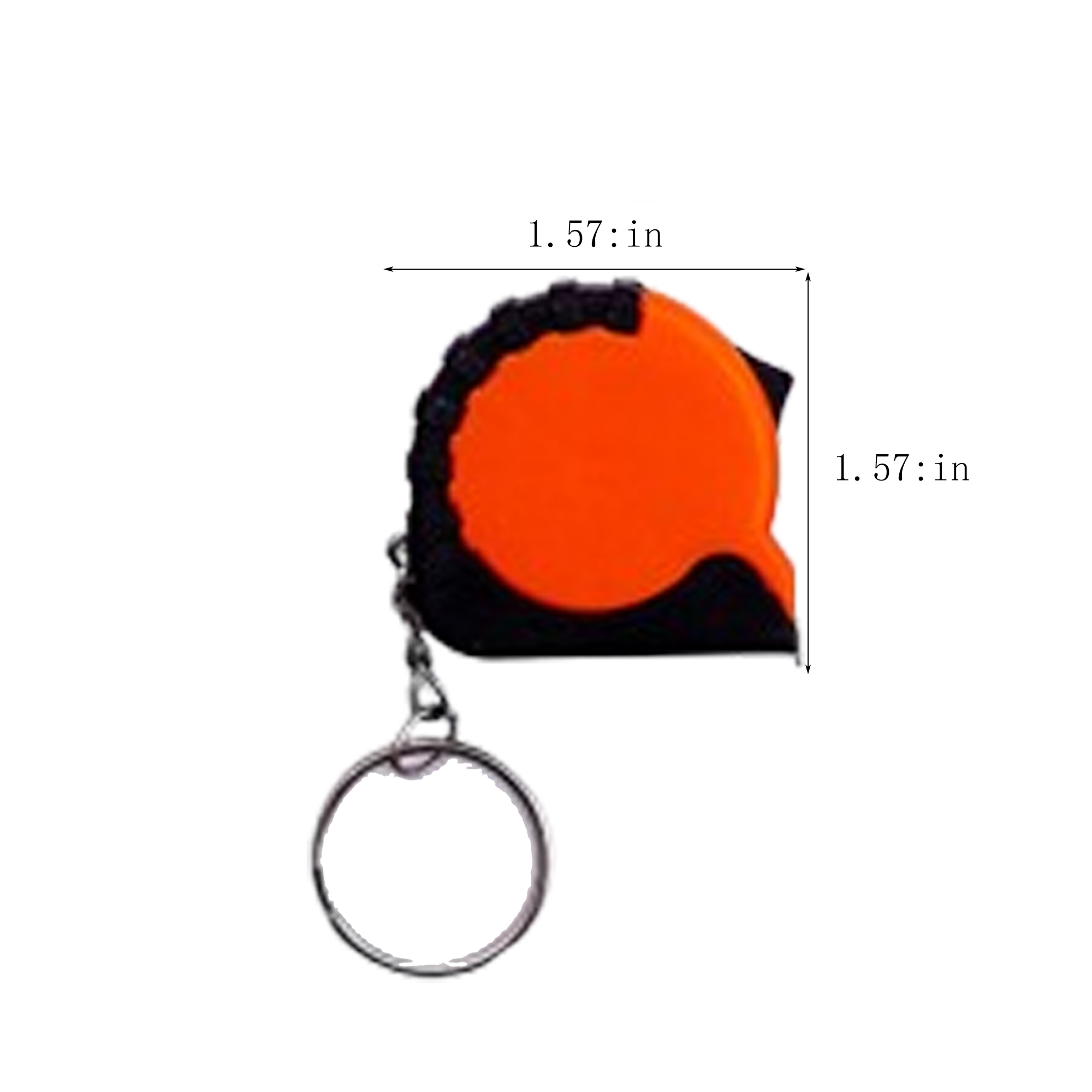 Mini Abs Plastic Housing Metal Measuring Tape With Keychain 8