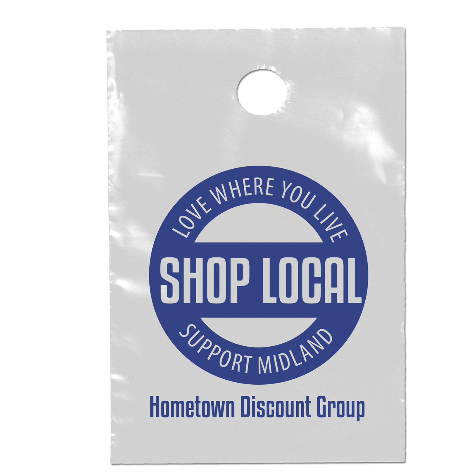 Doorknob Bag - 9 1/2W x 14H - Flexo Ink Print