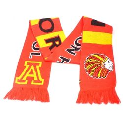 Stadium Acrylic Knitted Scarf with Fringes