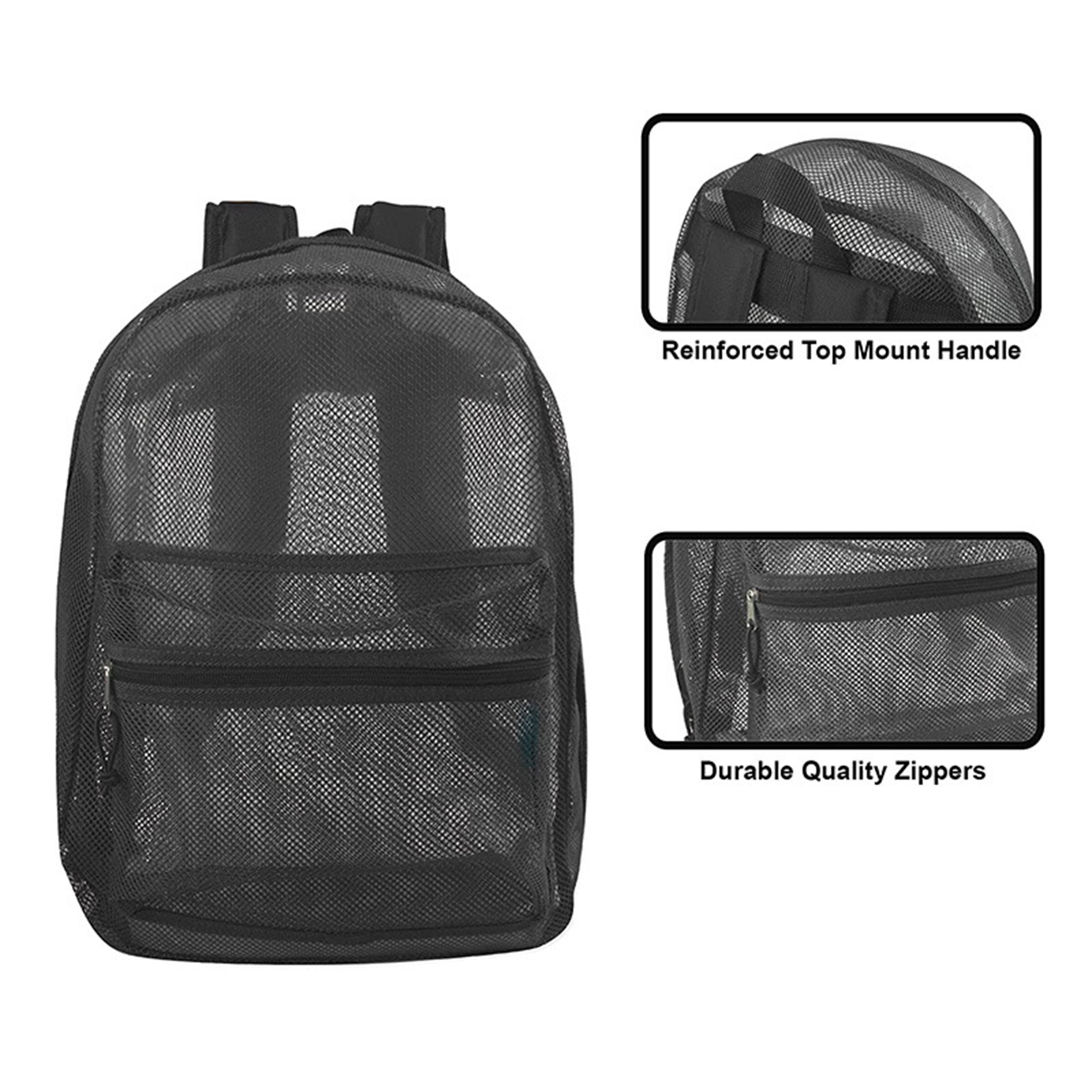 Polyester Mesh Beach Backpack 15