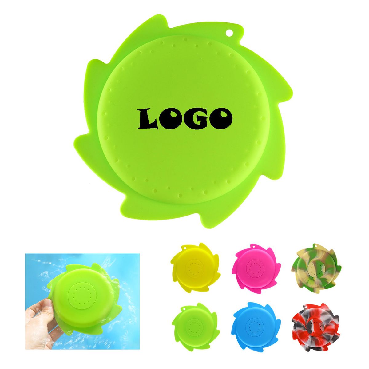 Splash Water Flying Disc Toy Silicone Outdoor DEAIS1117 rpv