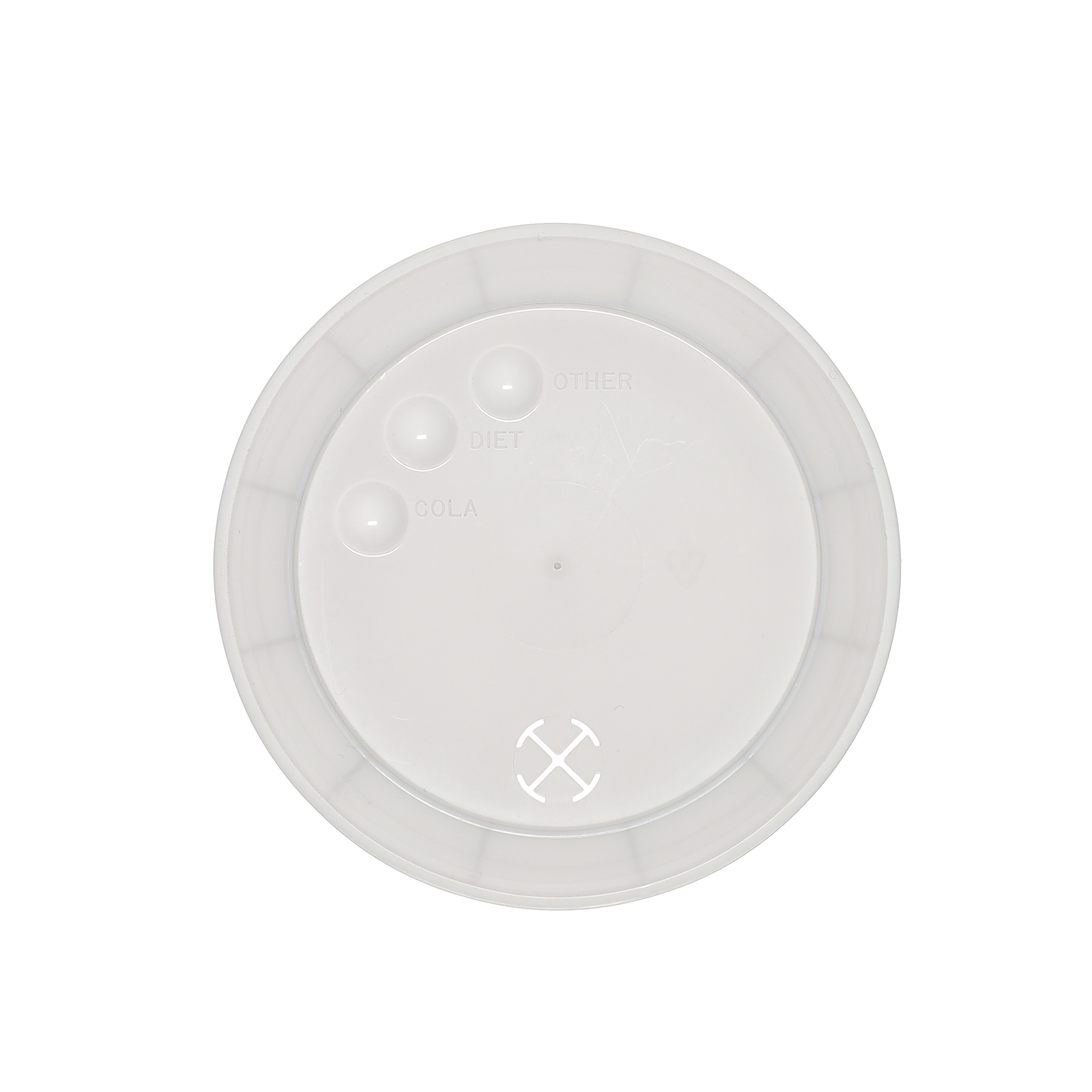 32 oz Stadium Cup Straw Slot Molded Lid White 4