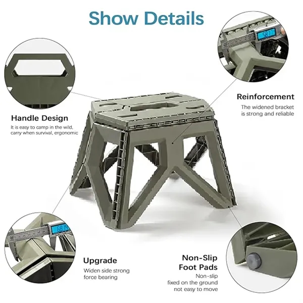 Folding Step Stool for Outdoor, Fitness and Travel 4
