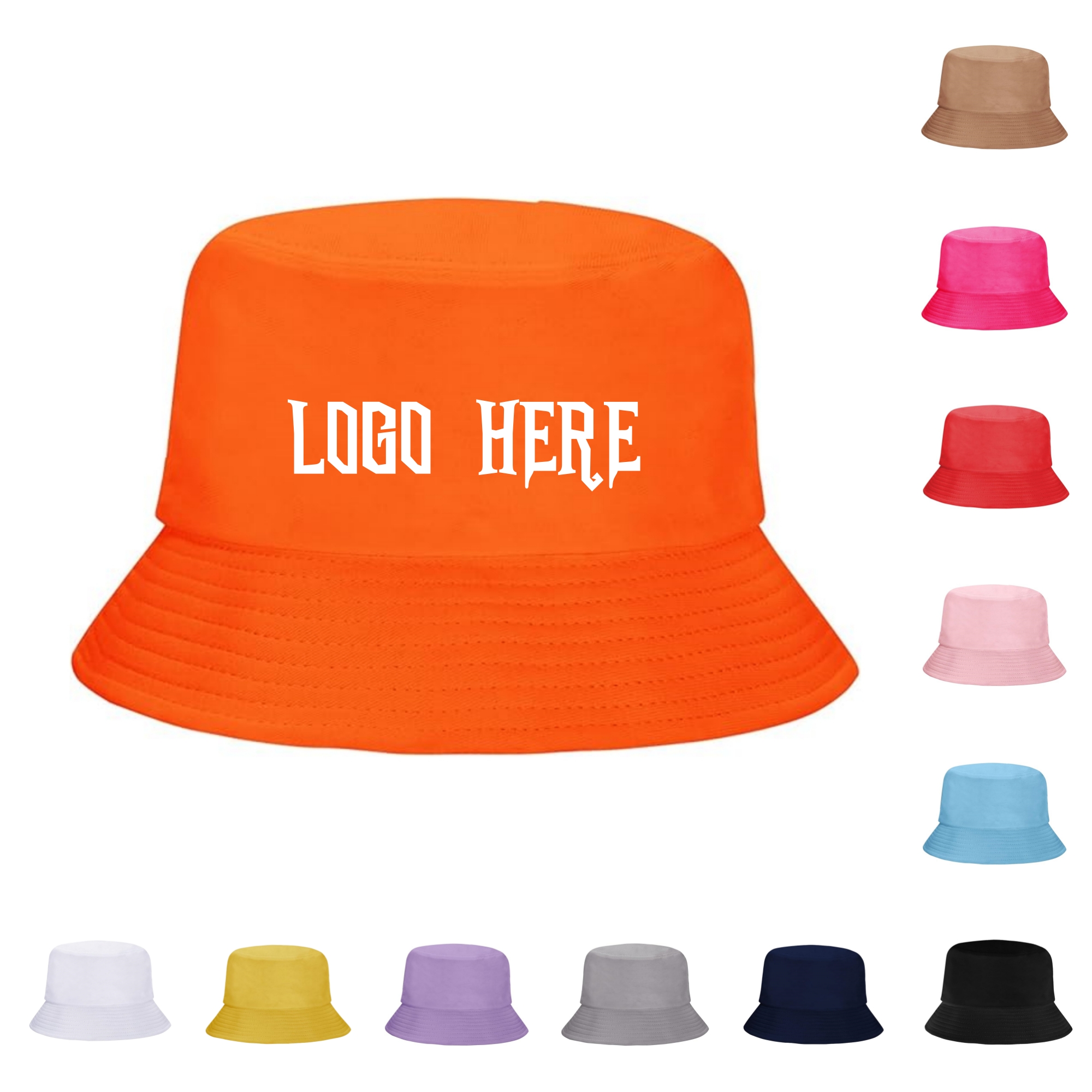 Cotton Twill Bucket Travel Sun Hat