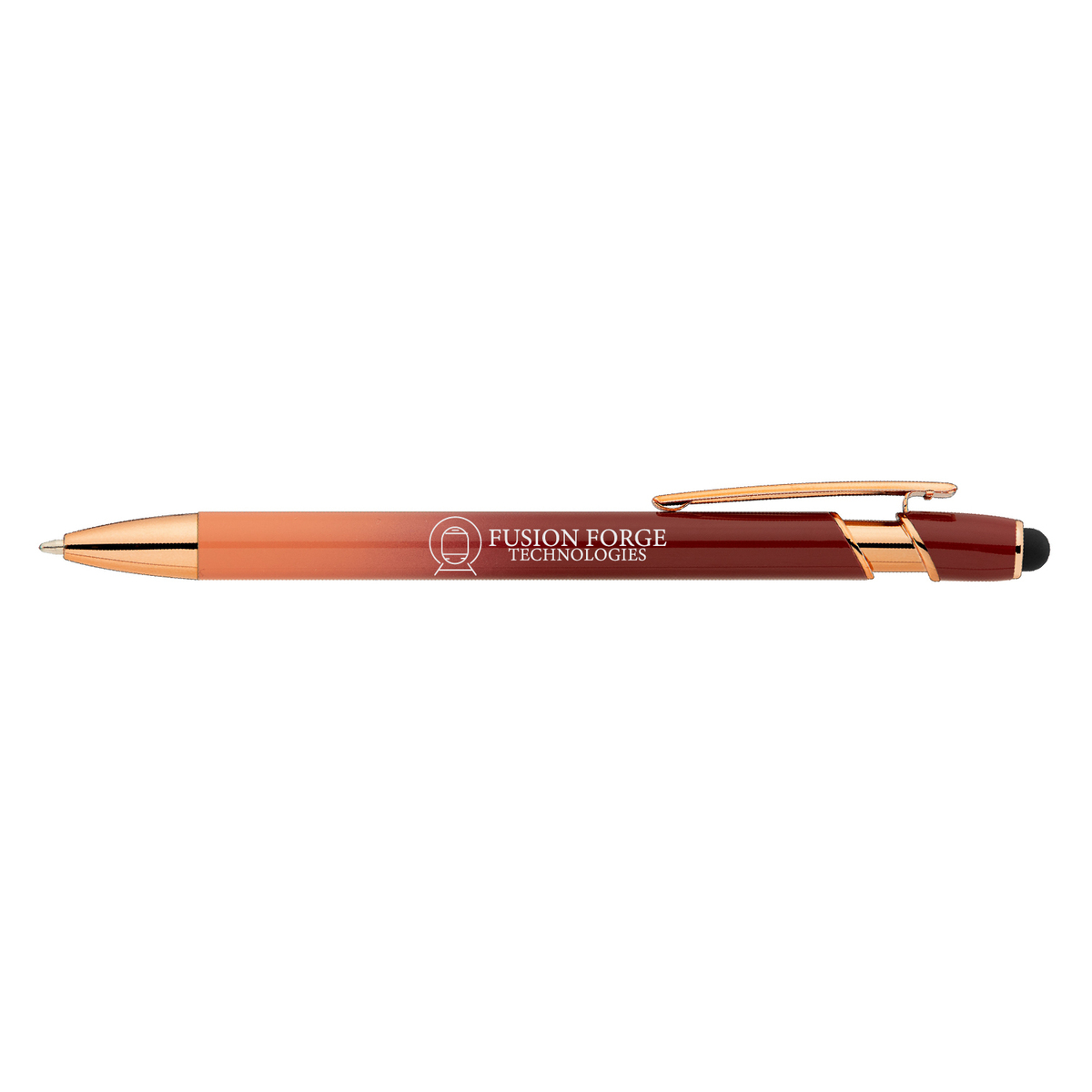 Orbita Ombre Rose Gold Metal Pen (Engraved Imprint)