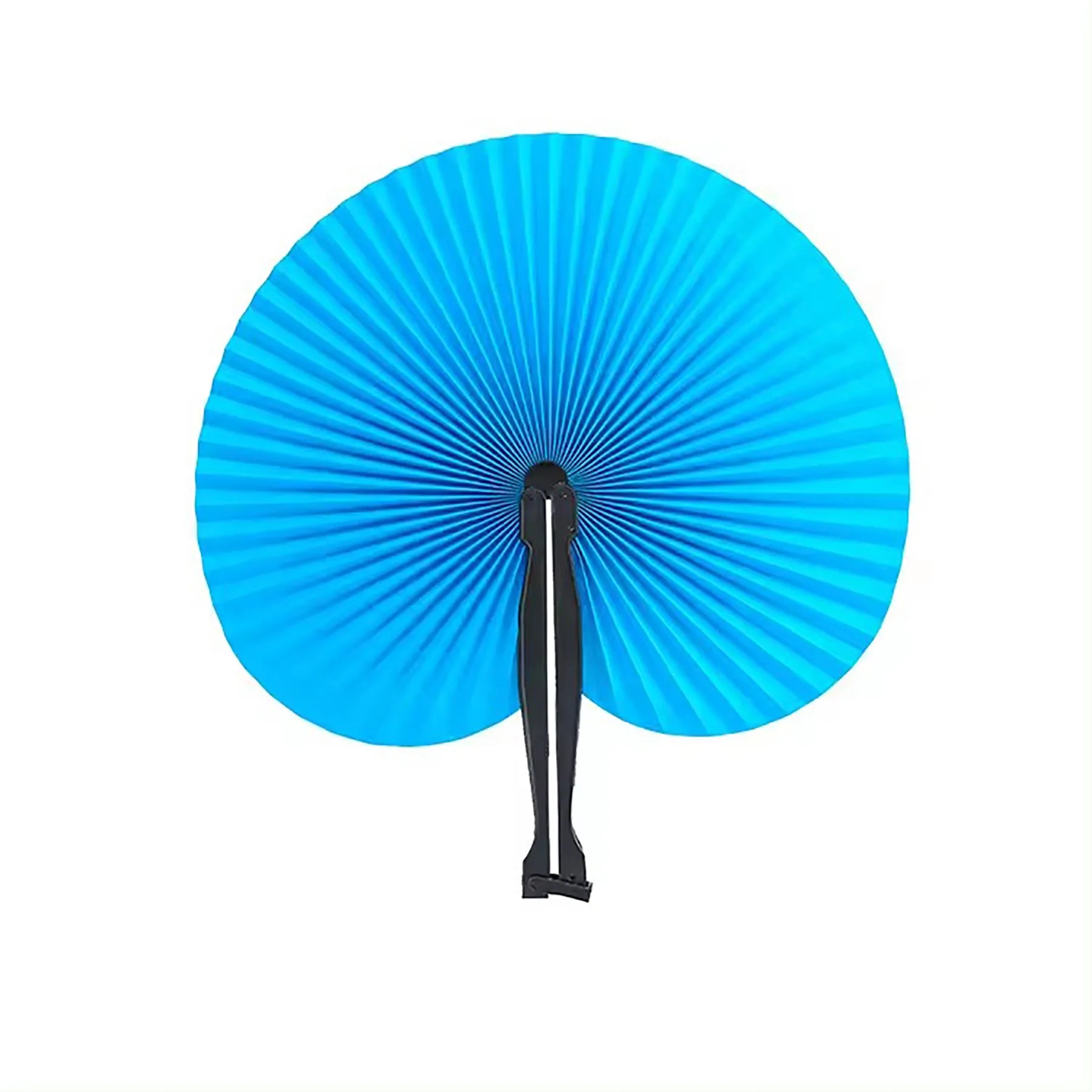 Paper Hand Fans Round Colorful 37