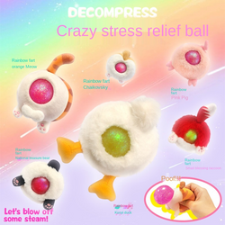 Stuffed animal stress relief toy