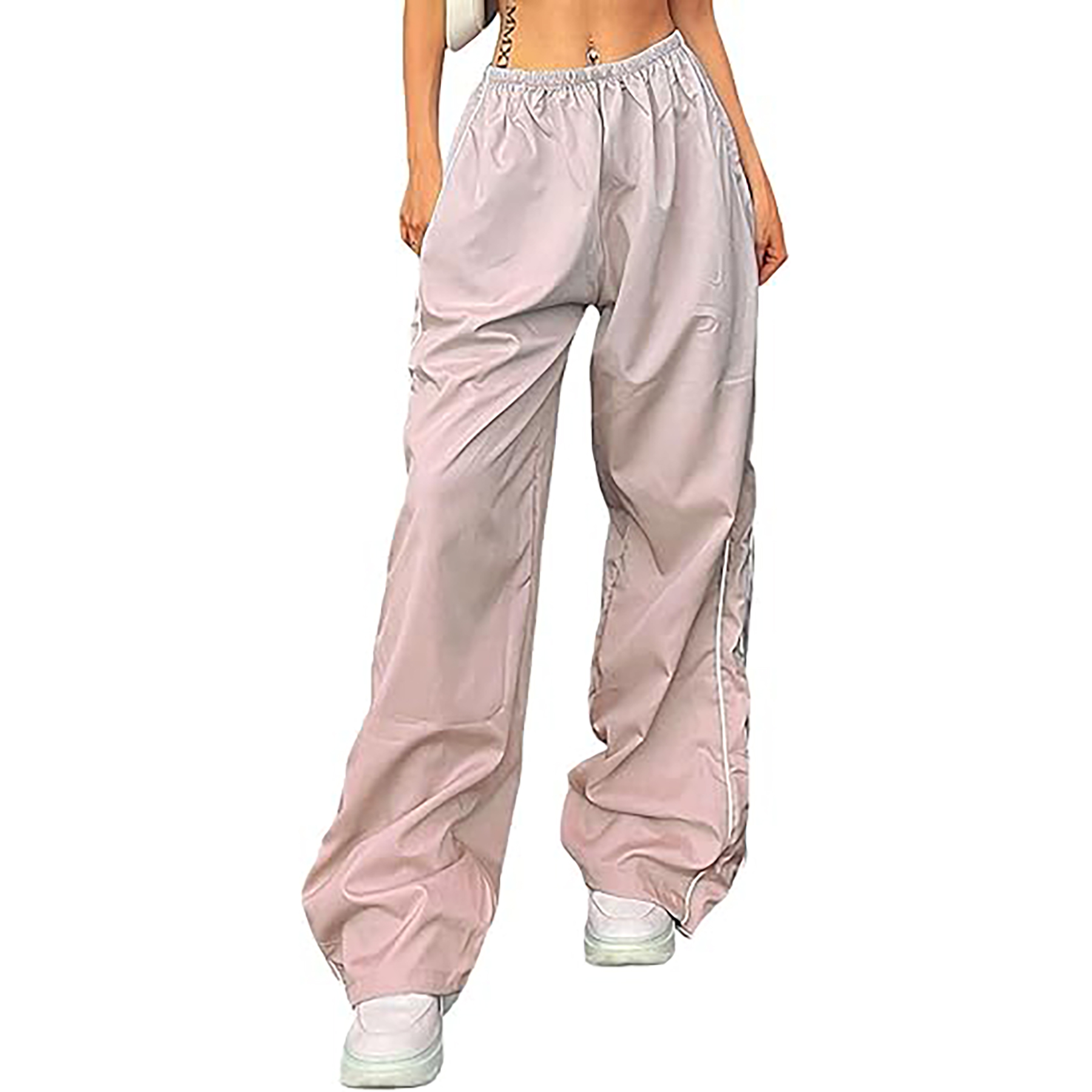 Women's Baggy Y2K Parachute Track Pants 8