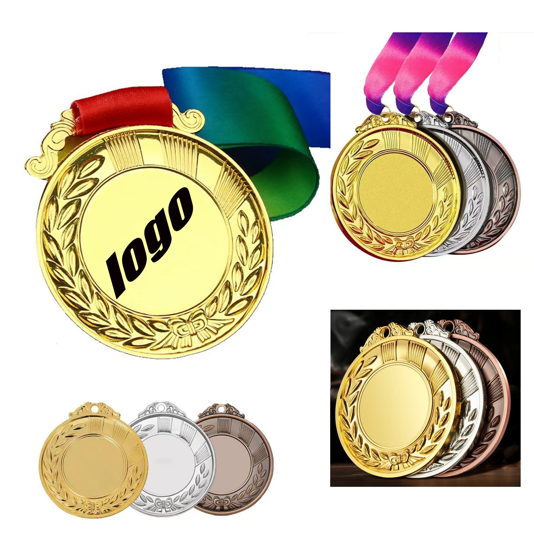 Customizable Metal Competition Medal