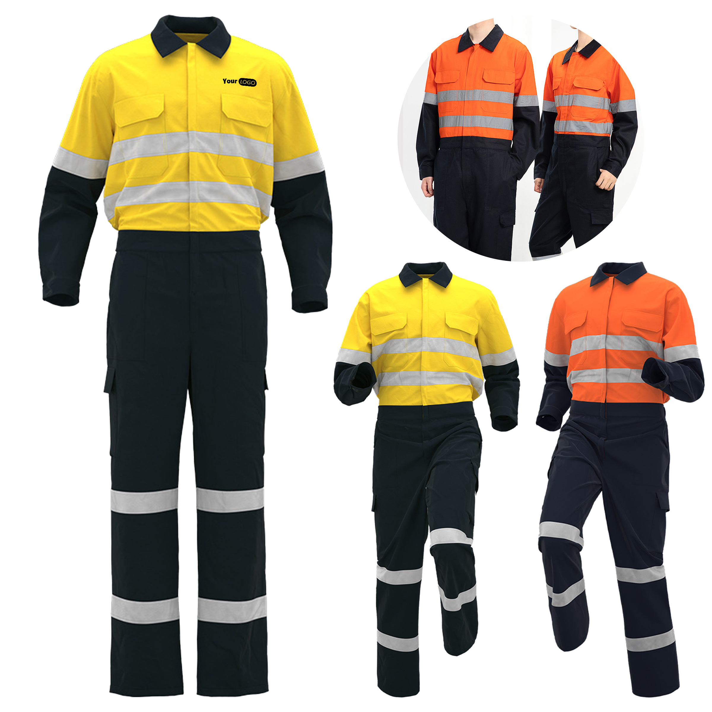 Cotton Fluorescent Reflective Workwear 6