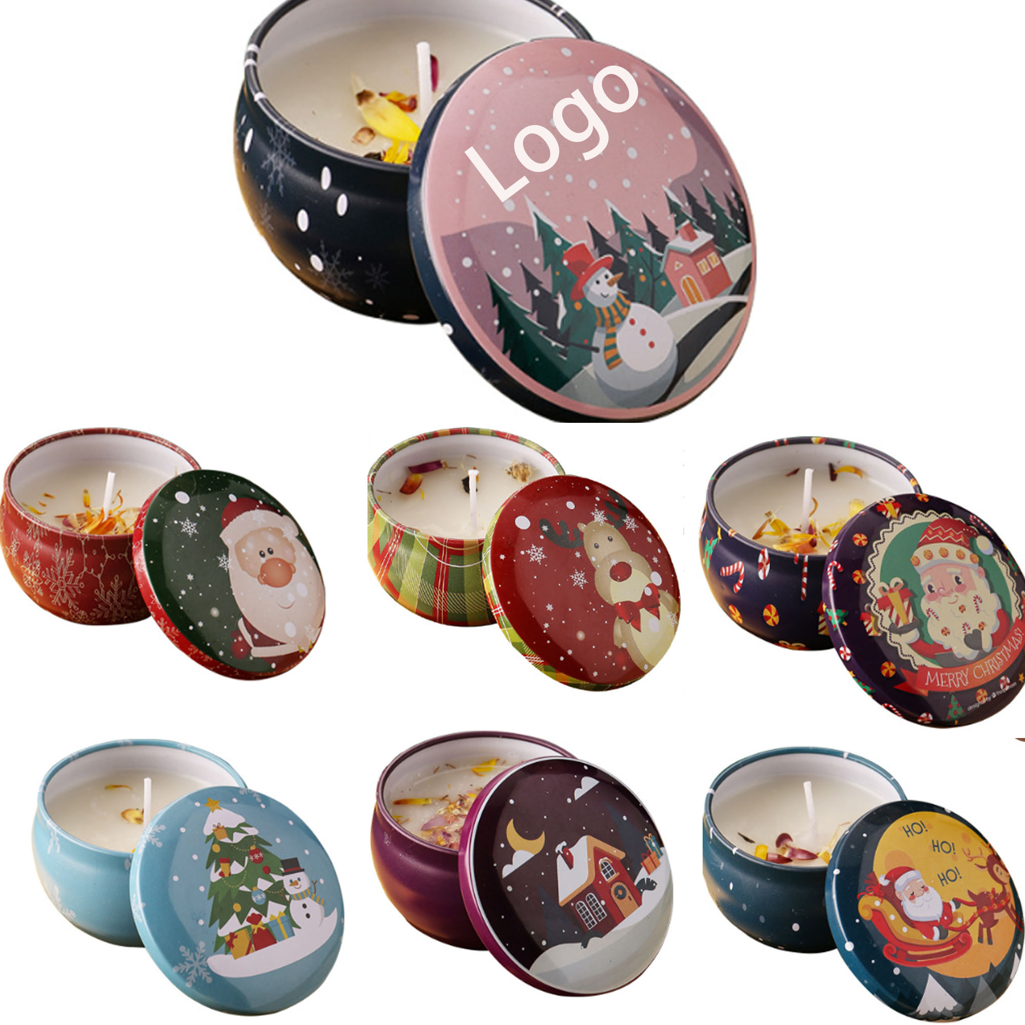 Color scented candles
