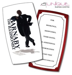 Extra-Thick UV-Coated (1S) Paper Business Card (3.5x2) - B. Unique Shape
