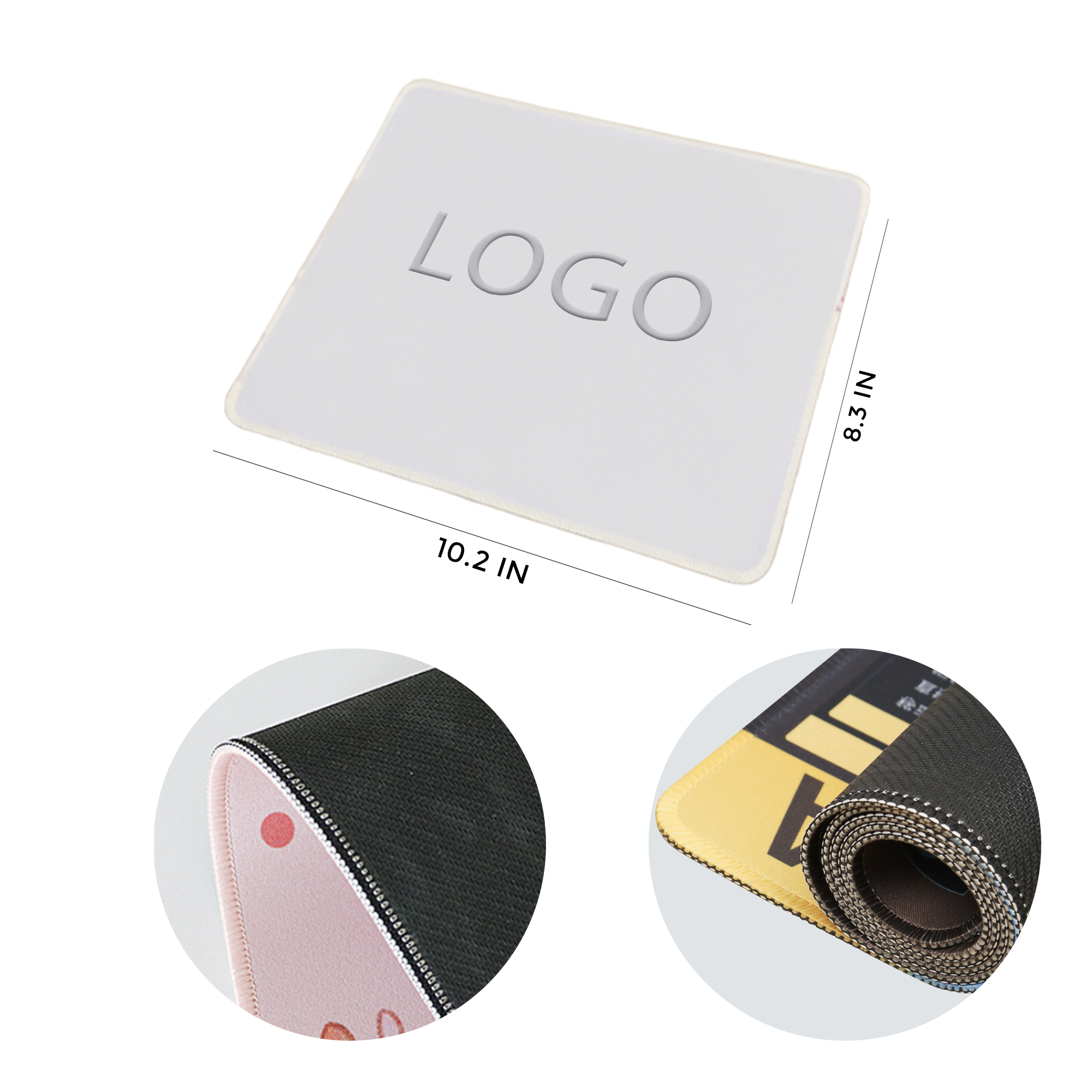 MOQ 50 Pcs Edge Locked Mouse Pad